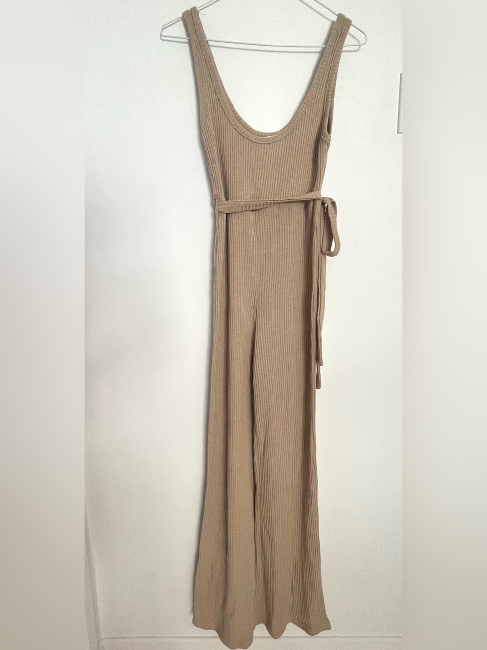 Princess Polly Ribbed Wide-Leg Scoop Neck Jumpsuit Romper